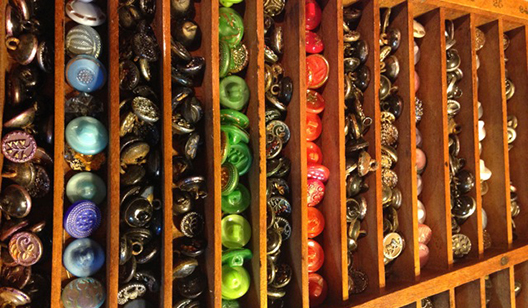 colorful buttons display holder